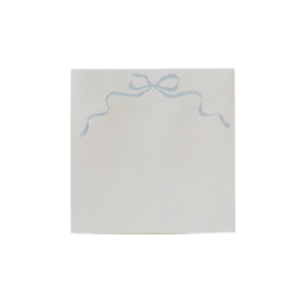 Blue Bow Sticky Notes