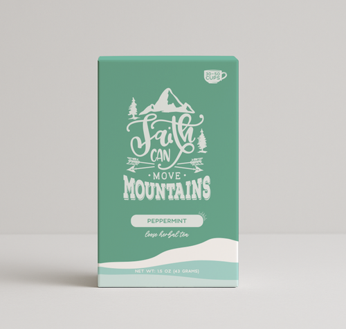 Bible Verse Tea "Faith Can Move Mountains" Peppermint Tea