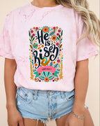 He is Risen Comfort Colors Garment Dyed Christian T Shirt