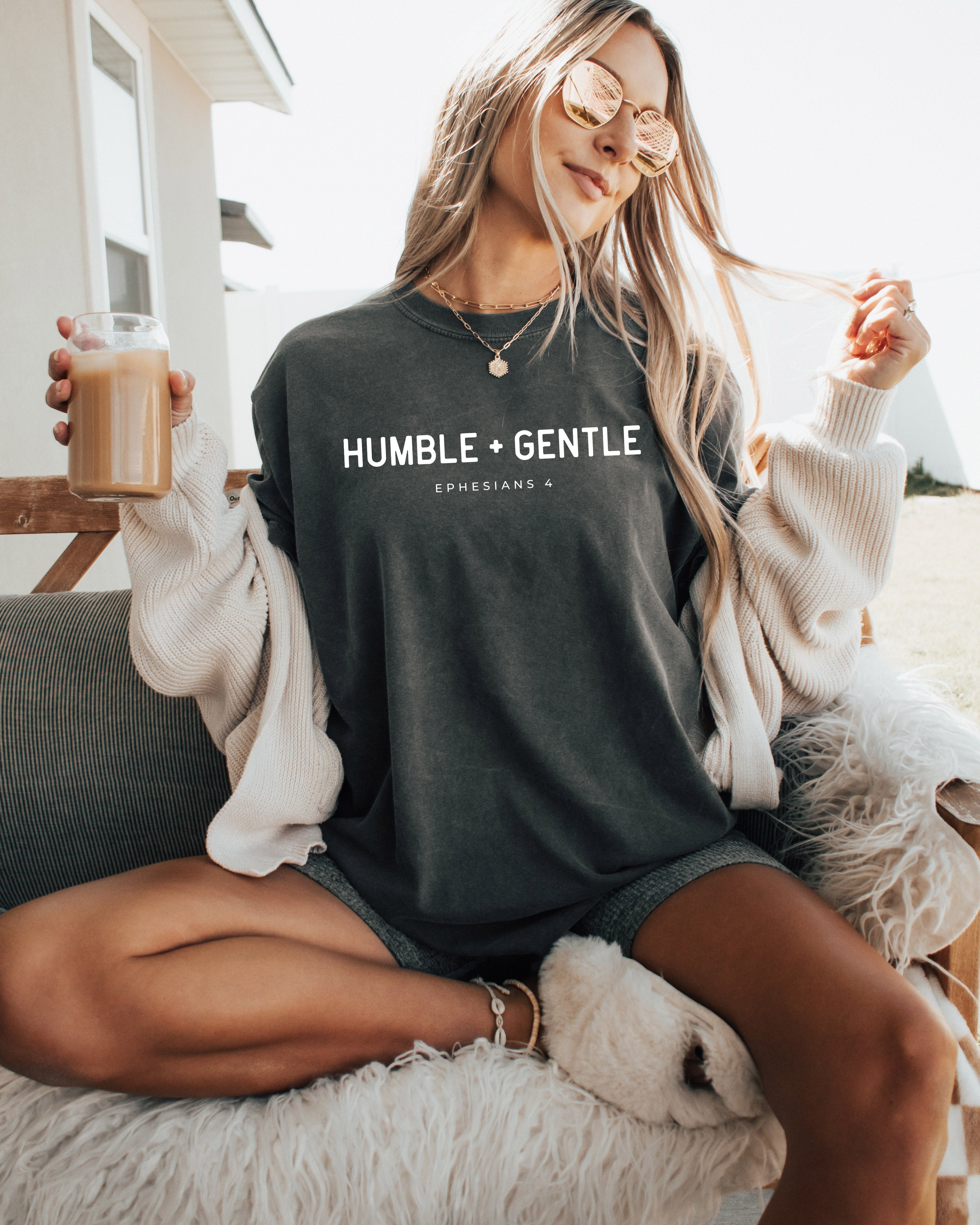 Humble & Gentle Christian Comfort Colors Garment Dyed T Shirt