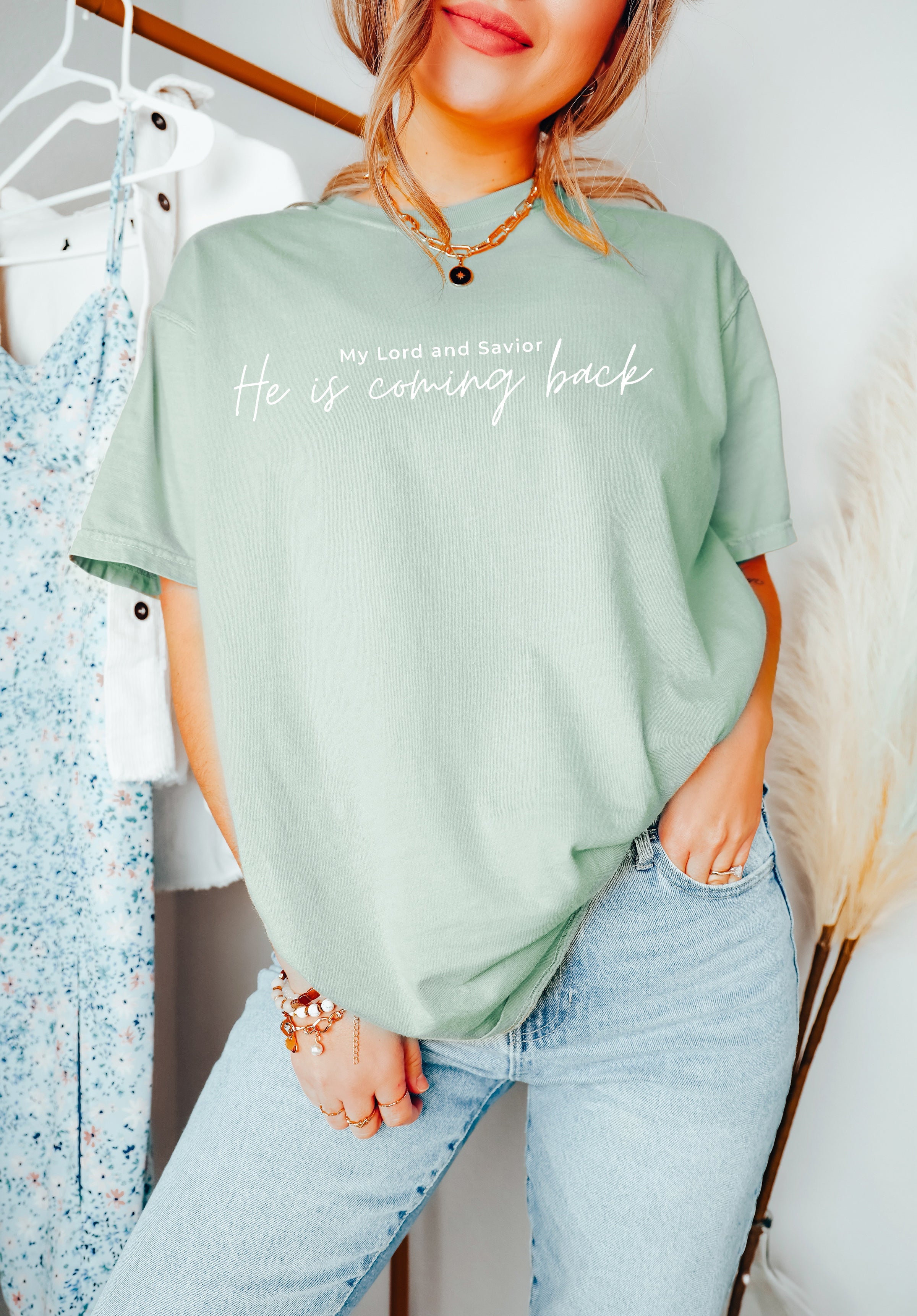 Jesus He is coming back Comfort Colors Christian T Shirt