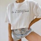 Jesus He is coming back Comfort Colors Christian T Shirt