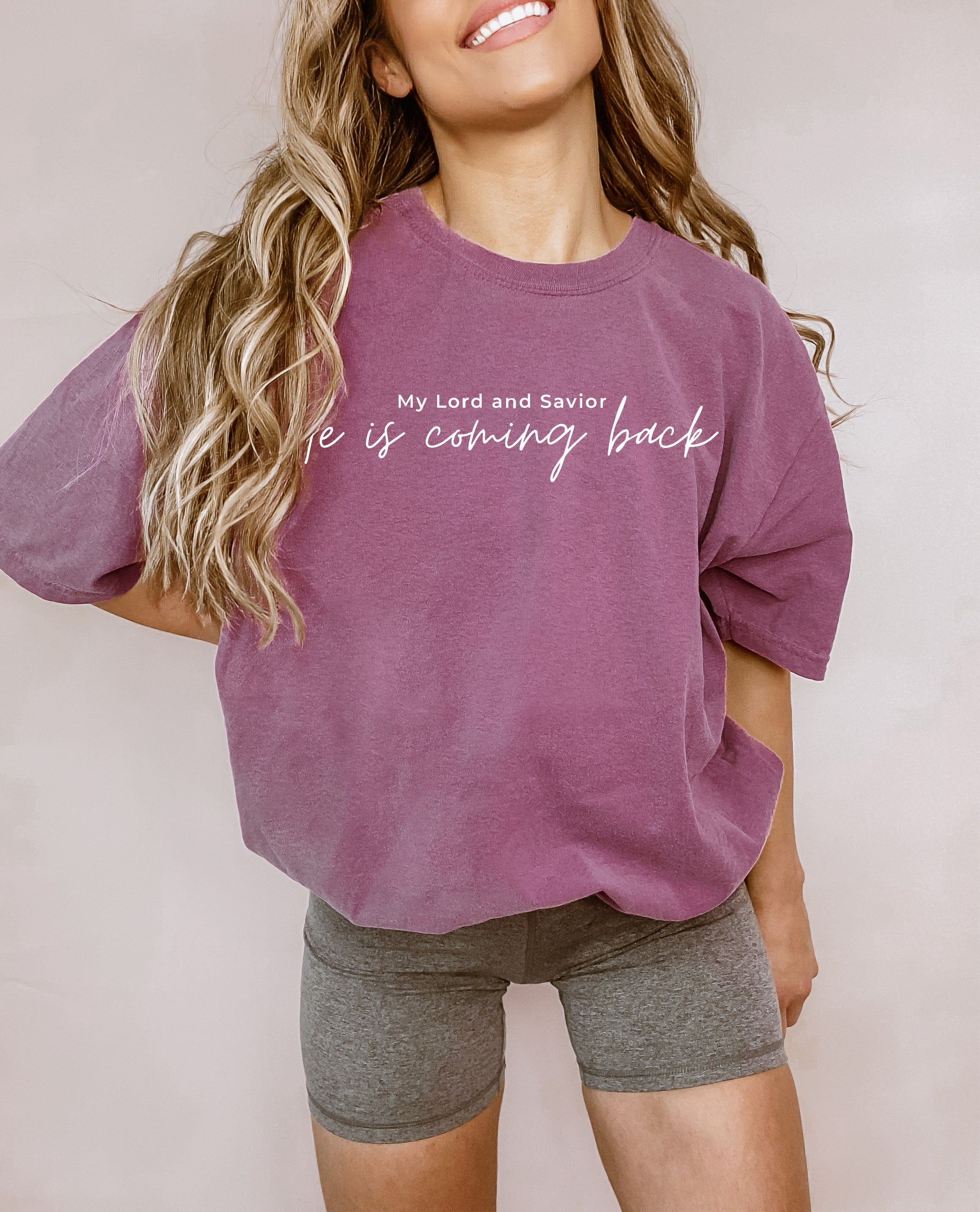 Jesus He is coming back Comfort Colors Christian T Shirt