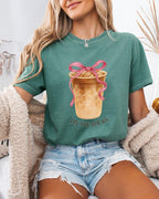 On the Rocks Iced Latte Comfort Colors Garment-Dyed T-Shirt – Coffee Lover Graphic Tee