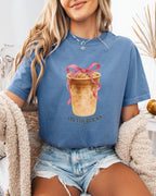 On the Rocks Iced Latte Comfort Colors Garment-Dyed T-Shirt – Coffee Lover Graphic Tee