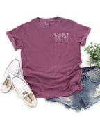 Wildflowers Comfort Colors Pocket T Shirt
