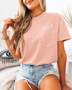 Wildflowers Comfort Colors Pocket T Shirt