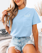 Wildflowers Comfort Colors Pocket T Shirt