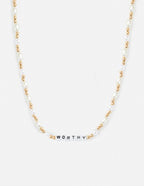 Worthy Letter Necklace